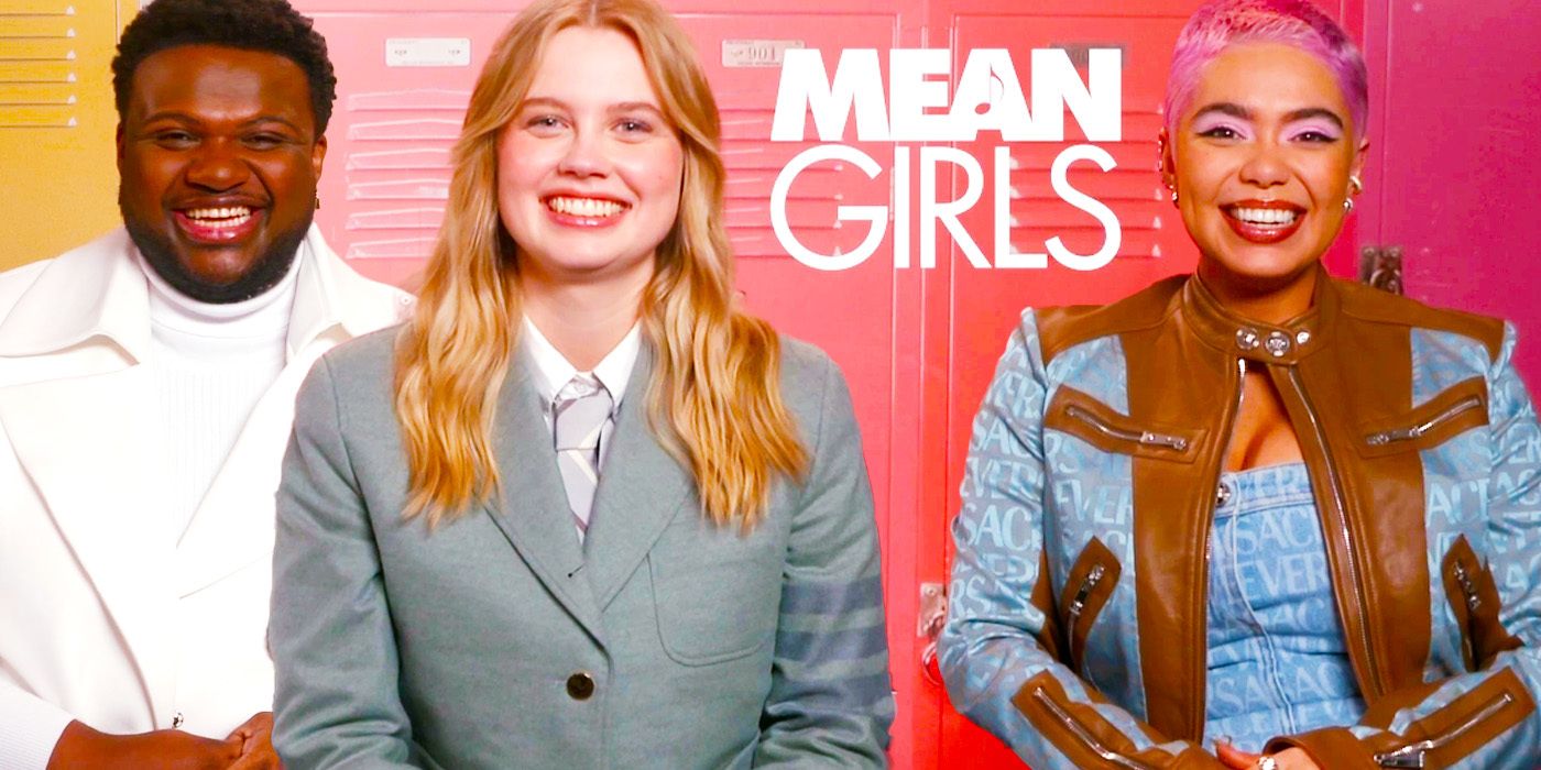 Edited image of Angourie Rice, Auli'i Cravalho & Jaquel Spivey during Mean Girls interview