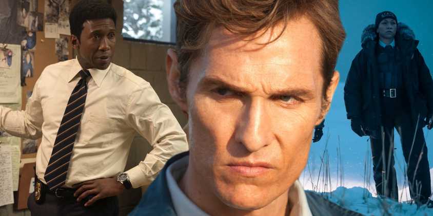 A composite image of characters from True Detective