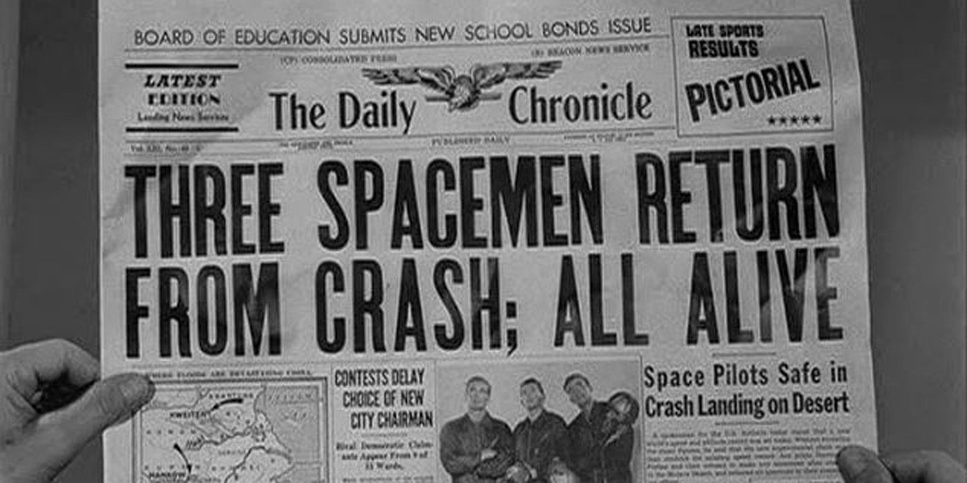 Twilight Zone newspaper article from And Whan the Sky Was Opened