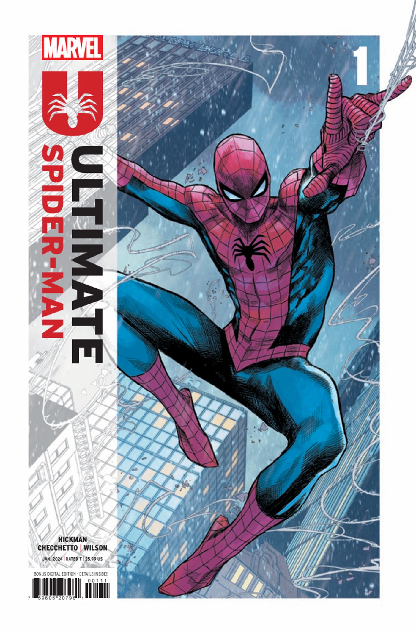 Arte de portada de Ultimate Spider-Man #1