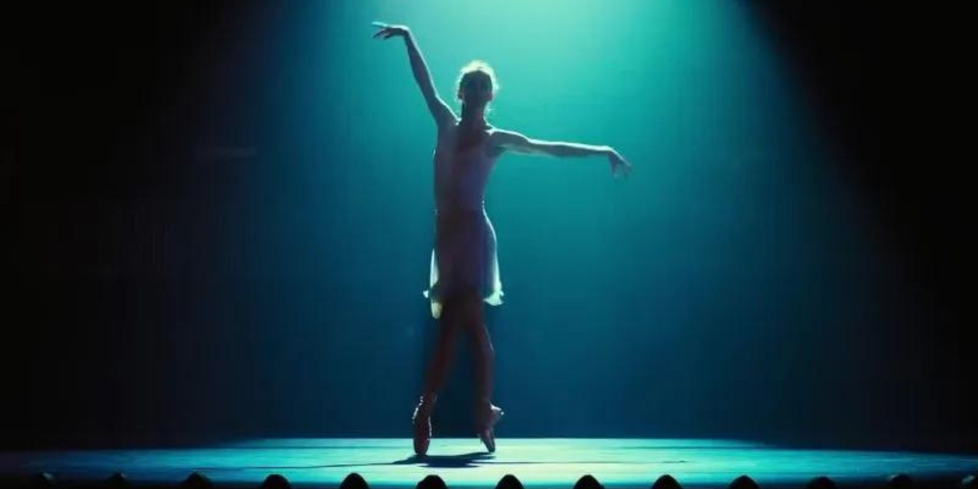 Unity Phelan as The Ballerina displays the pointe technique in John Wick: Chapter 3 - Parabellum.