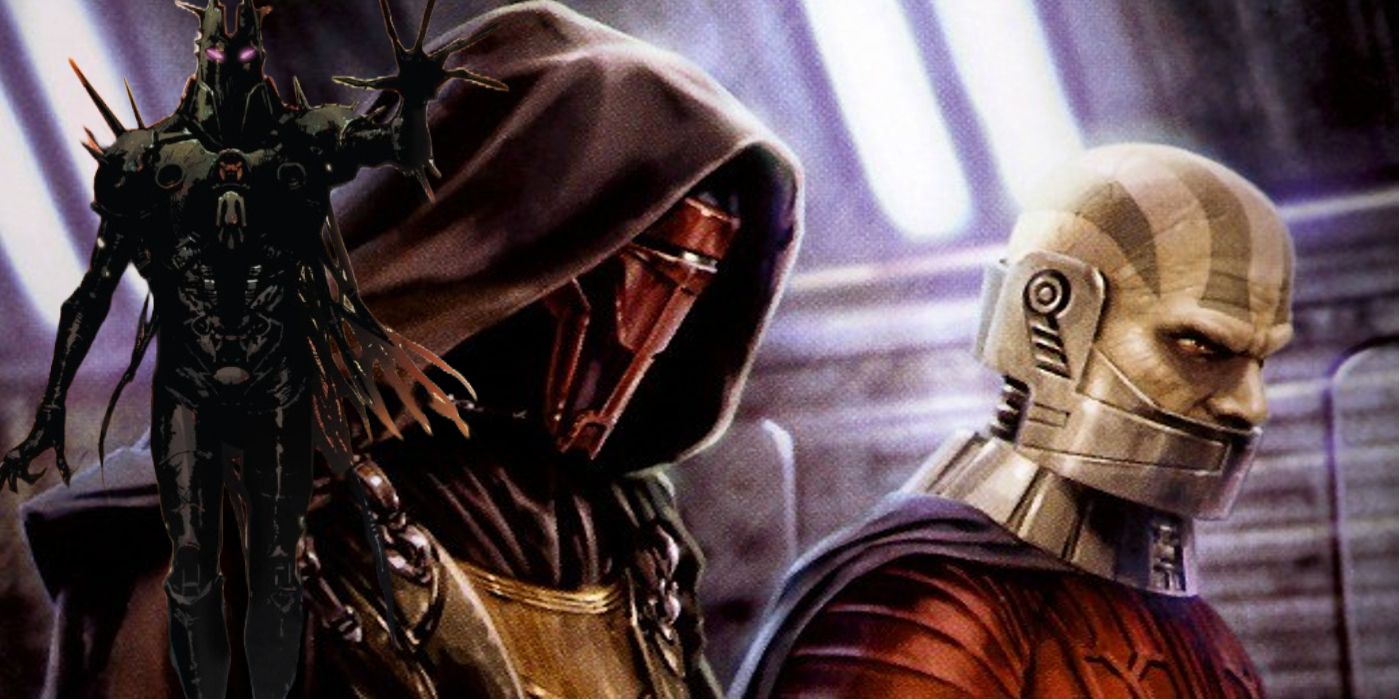 Featured Image: Darth Revan and Dark Malek from KOTOR, with the Scourge from "Dark Droids" 