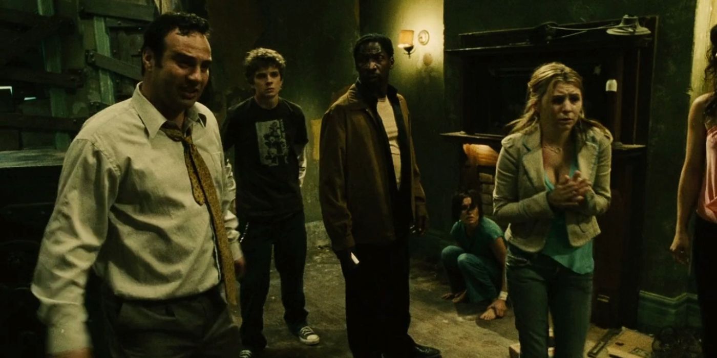 The victims in the antidote room of the nerve gas house in Saw 2