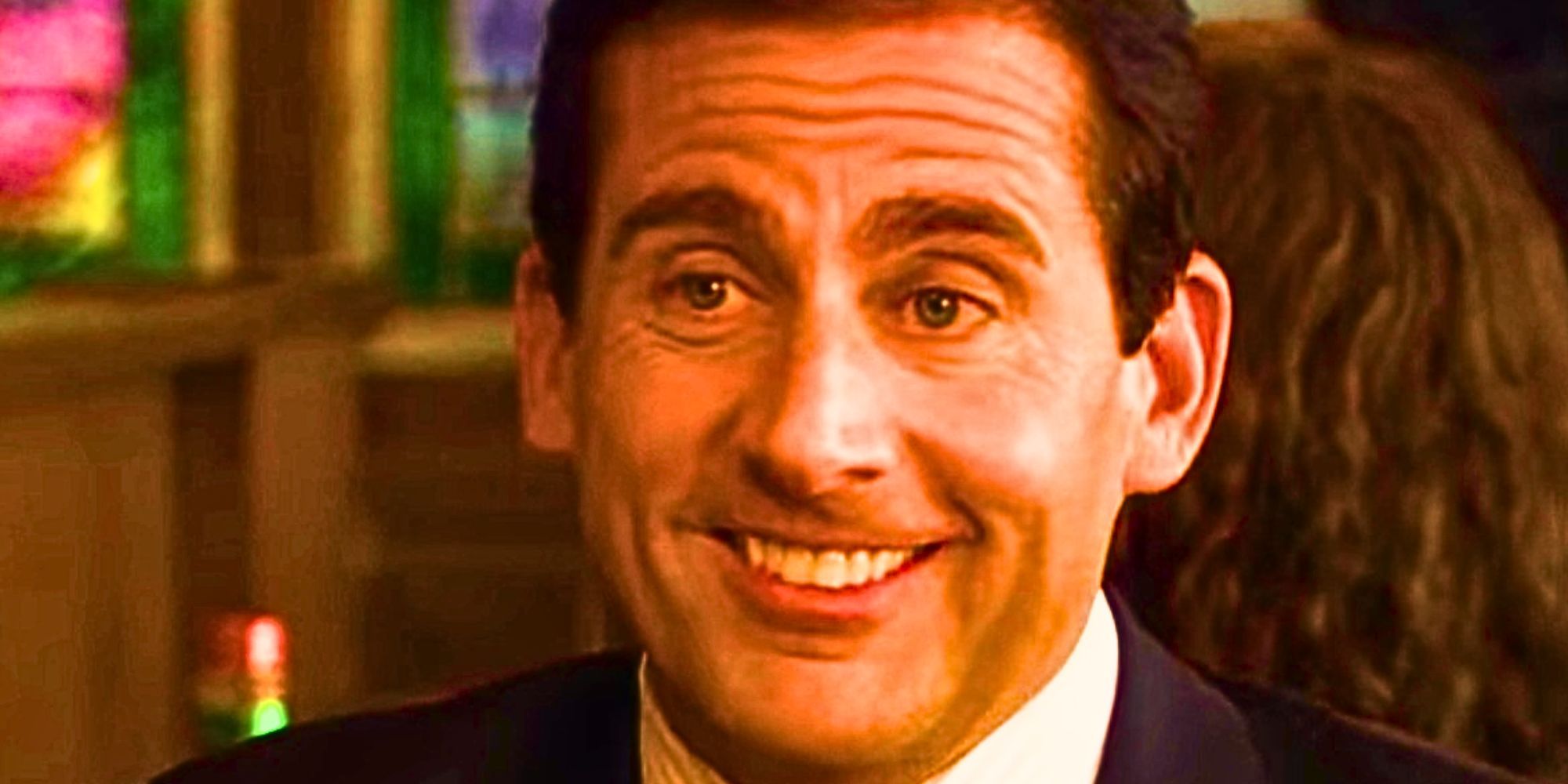 Steve Carell smiling as Michael Scott in The Office