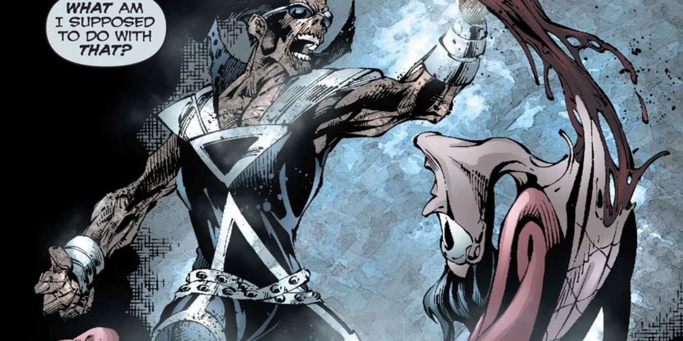 Vibe Tries Ripping Out Plastic Man Heart DC