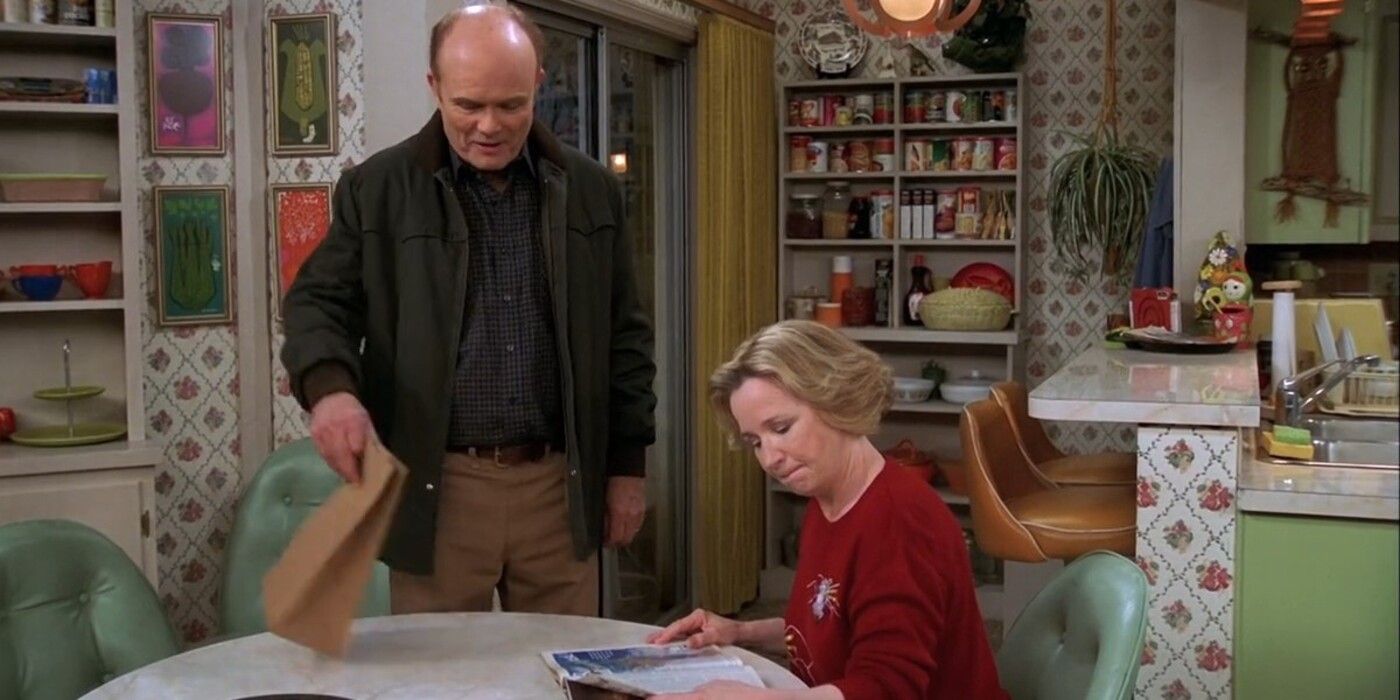 Kitty e Red Forman em That '70s Show, temporada 8, episódio 12, “Killer Queen”