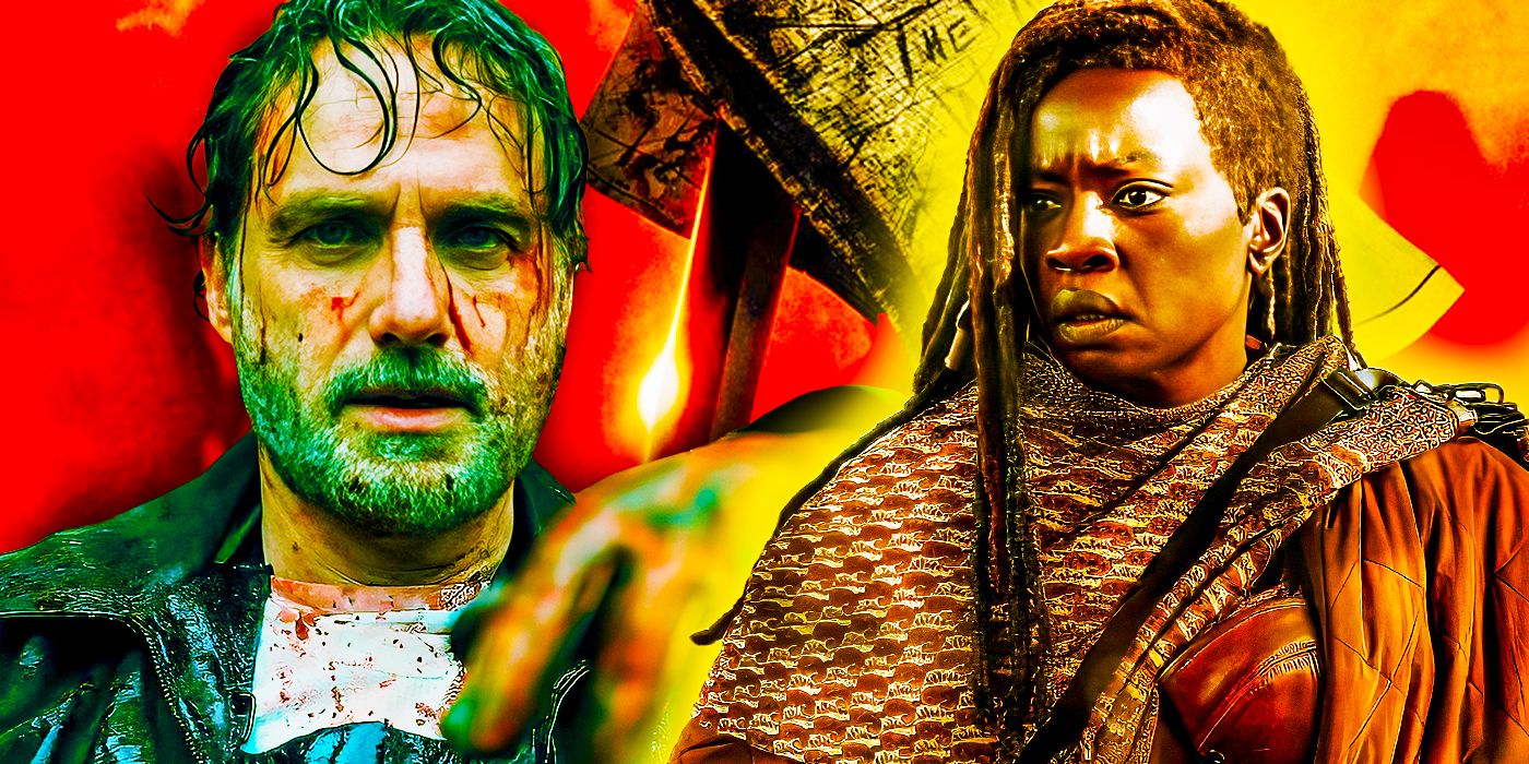 Custom image of Rick and Michonne in The Walking Dead The Ones Who Live