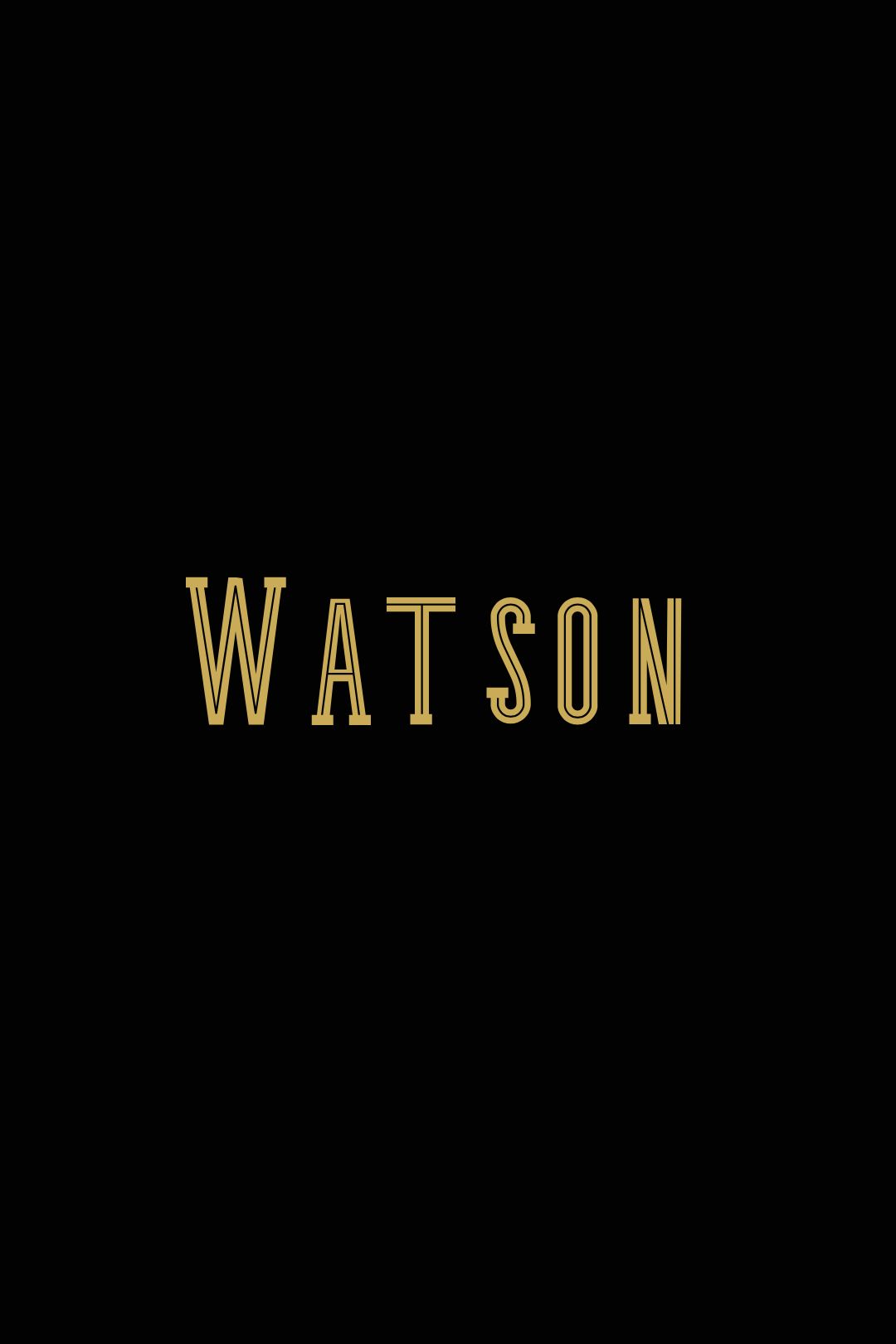 Pôster do logotipo temporário da série de TV Watson