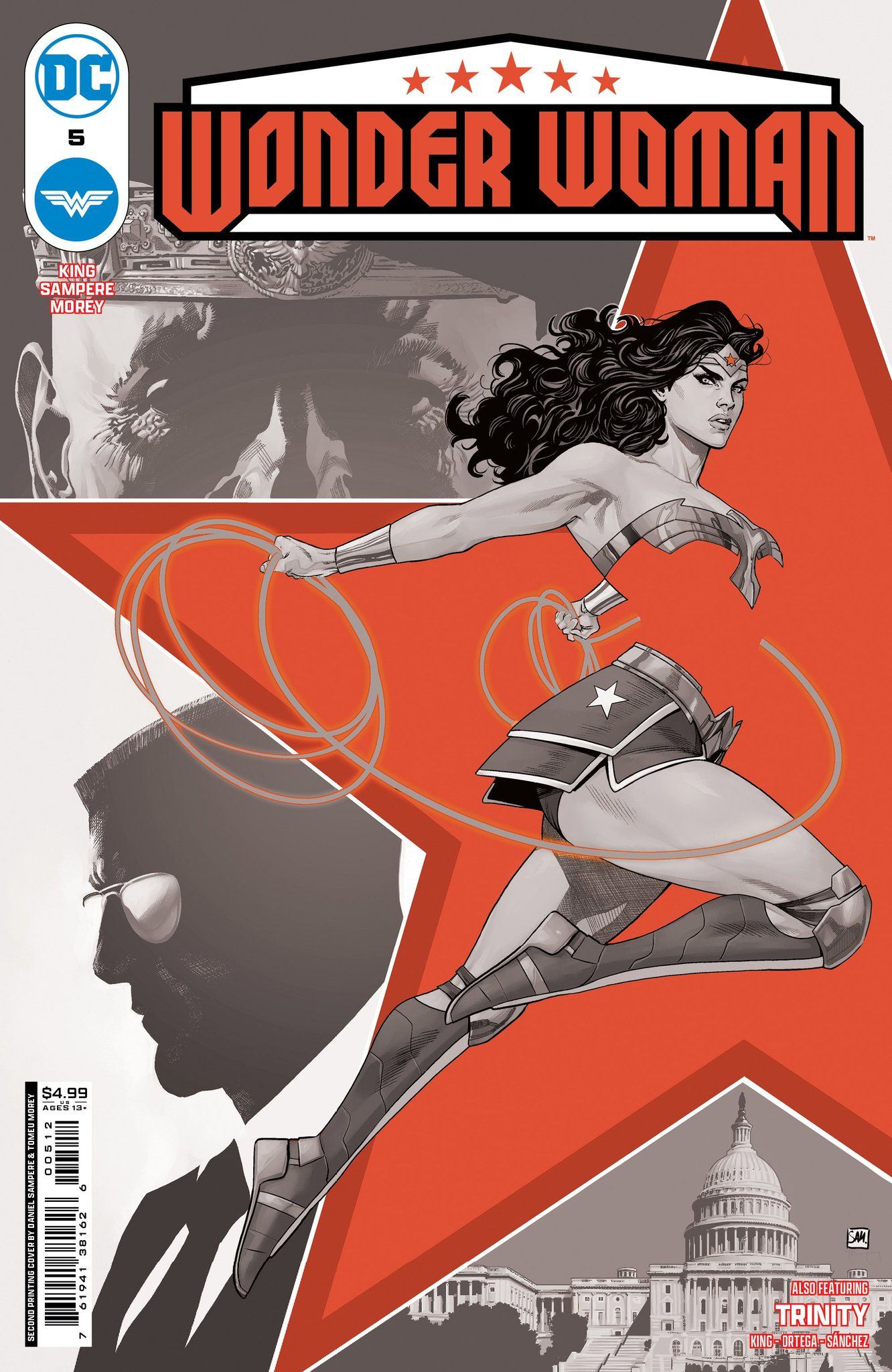 Wonder Woman #5 Variant Cover for second printing