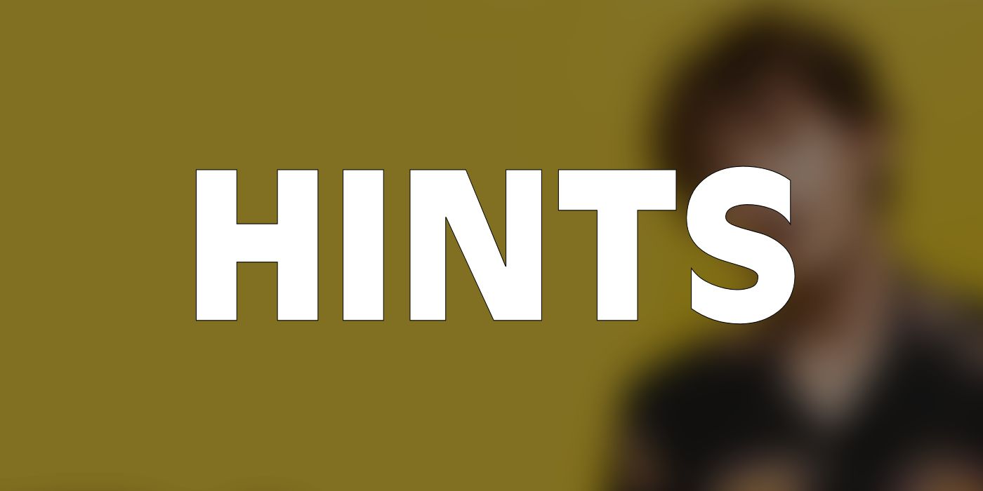 Wordle January 14: The word HINTS in large letters on a blurred background of Kurtis Conner