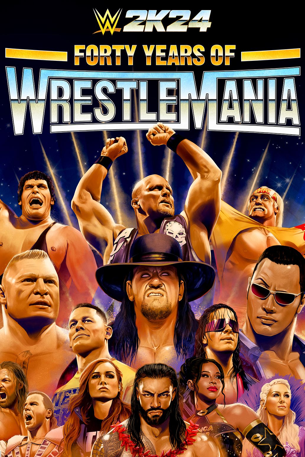 WWE 2k24 Game Poster