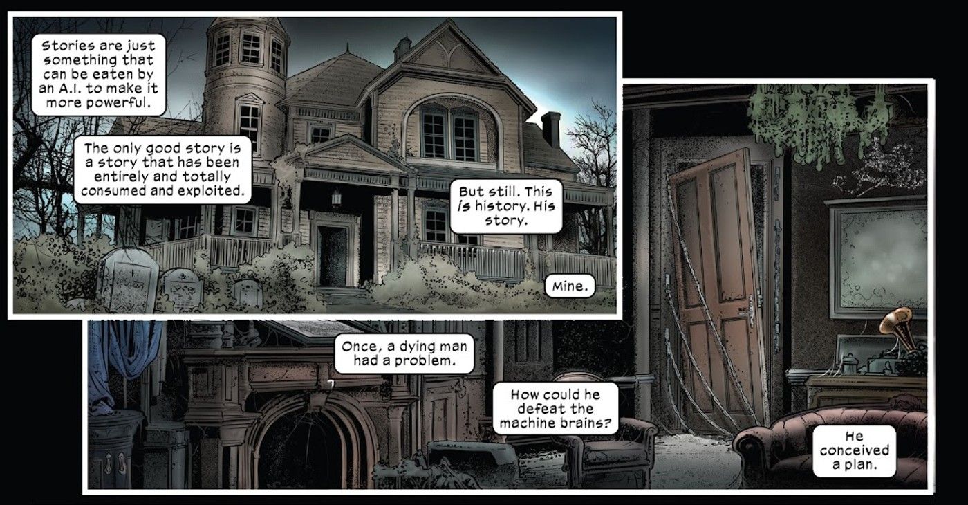 Immortal X-Men #18, Mother Righteous reveals the true nature of stories ina. scathing critique of real-world A.I.