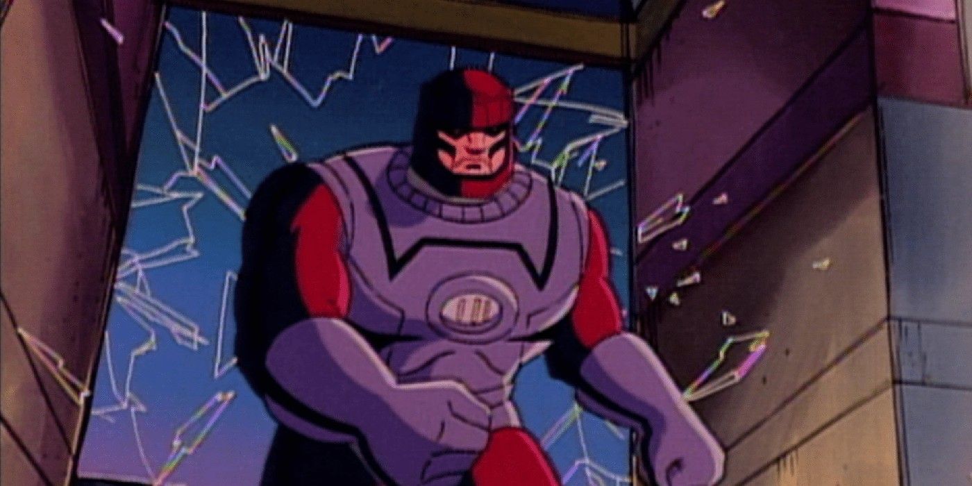 X-Men the animated series, sentinel smashing through glass
