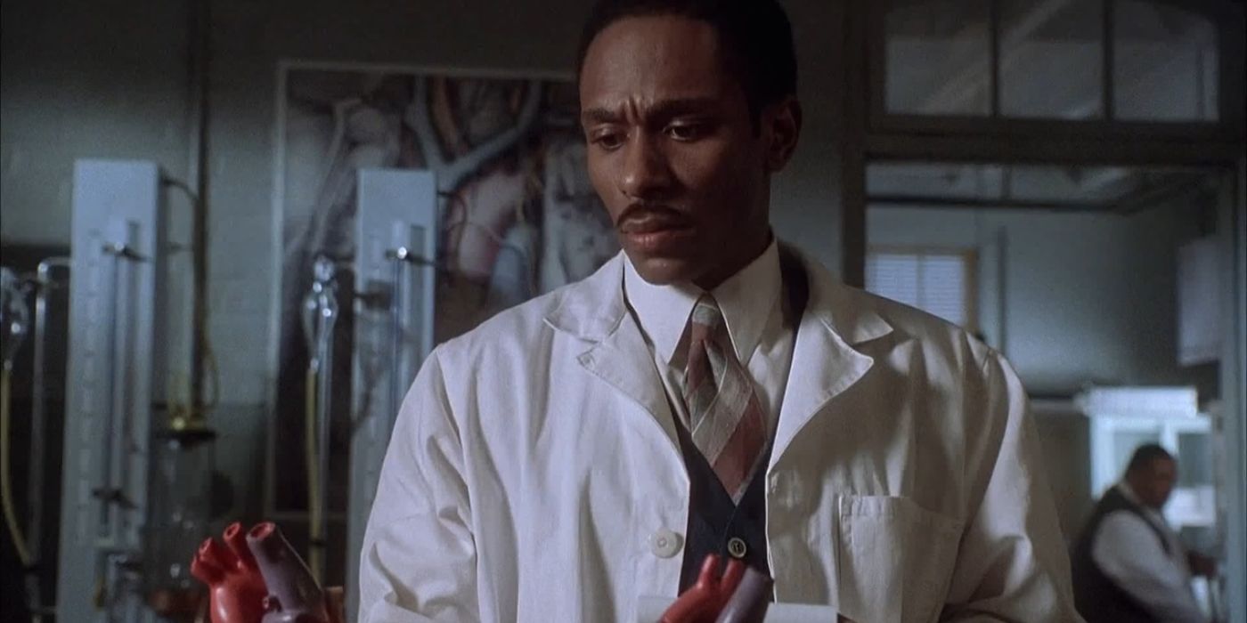 Yasiin Bey as Vivien Thomas in a scene from Something the Lord Made.