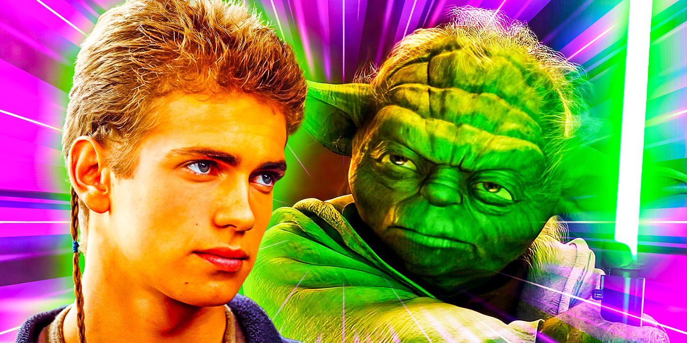 Yoda &amp; Anakin Skywalker from Star Wars Episode II Attack of the Clones