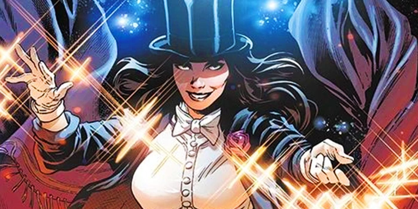Zatanna performing magic in DC Comics