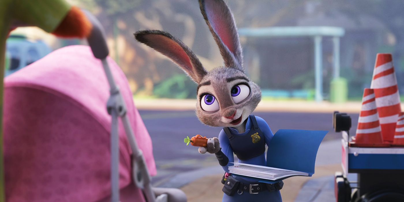 Judy writing a ticket in Zootopia