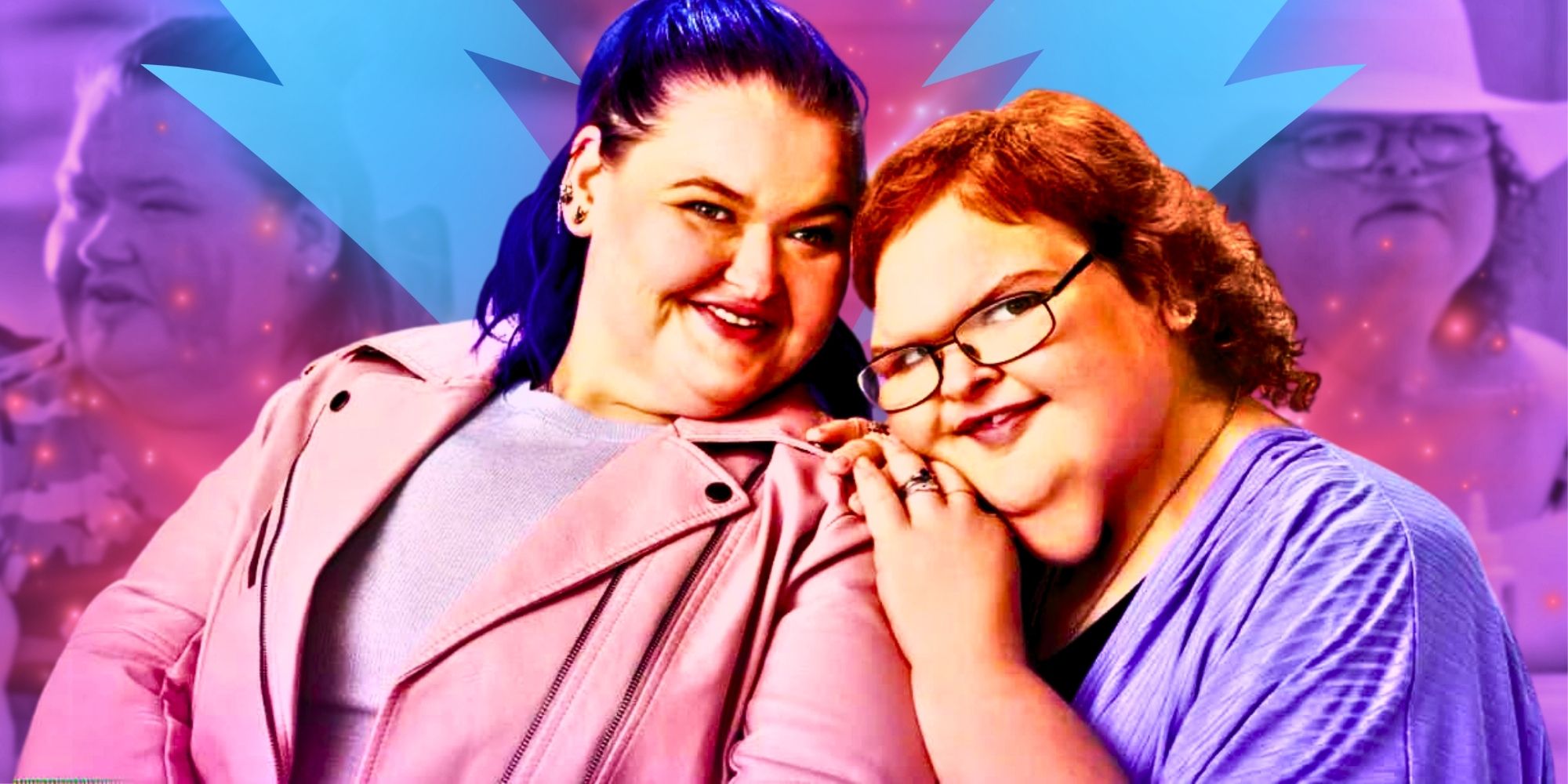1000-Lb Sisters' Amy & Tammy Slaton leaning on each other
