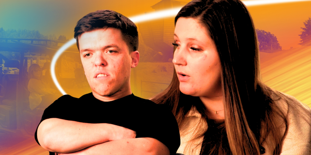 Little People, Big World's Zach and Tori Roloff look upset as they sit next to each other, with Zach folding his arms across his chest.
