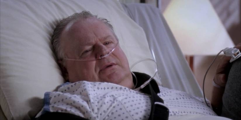 Harold O'Malley (George O'Malley), George's Dad, Lying In Hospital Bed In Grey's Anatomy