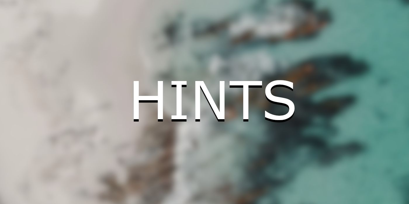 6th February 2024 Wordle hints with a beach in the background