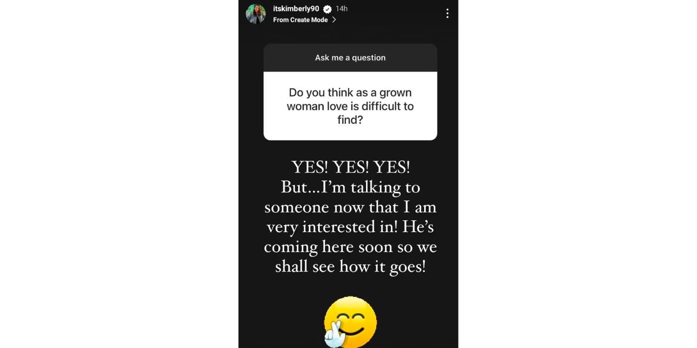 90 Day Fiance Kim Menzies on Instagram talking about new boyfriend