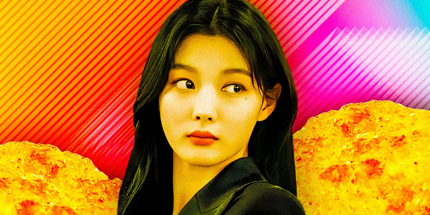 Kim You-jung in My Demon in front of a custom Chicken Nugget background