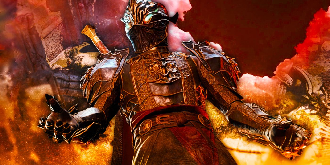 A paladin in heavy armor poses heroically in Baldur's Gate 3