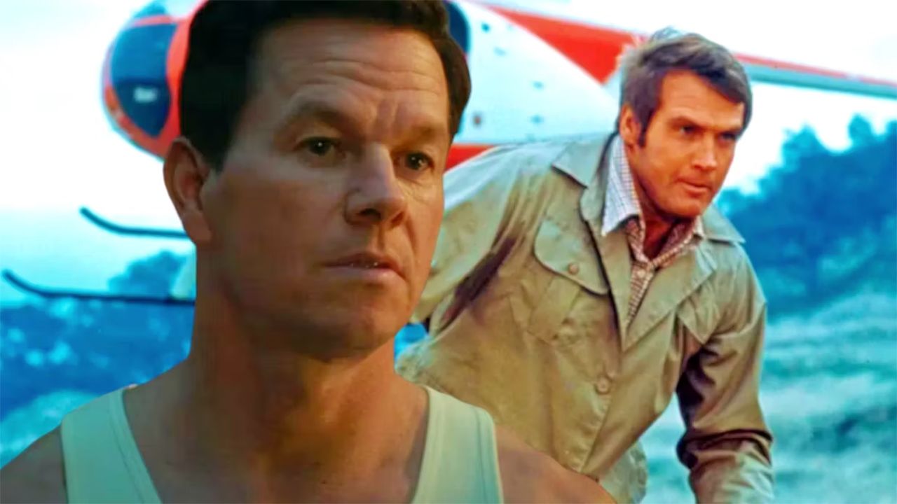 Uma imagem personalizada de Mark Wahlberg e The Six Million Dollar Mans Steve Austin