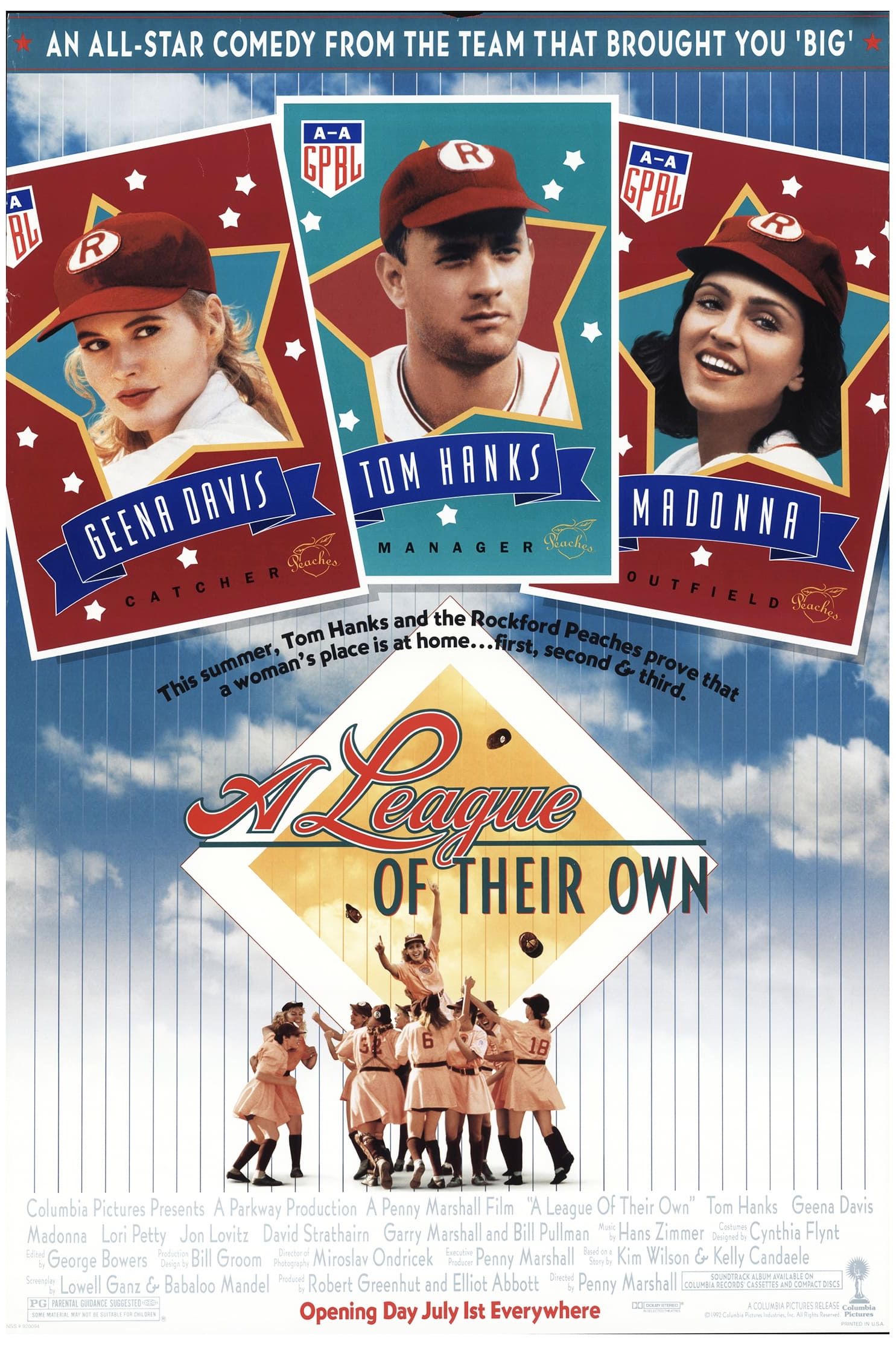 A League of Their Own 1992 Movie Poster