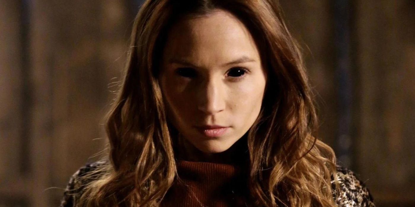A possessed Waverly Earp from Wynonna Earp