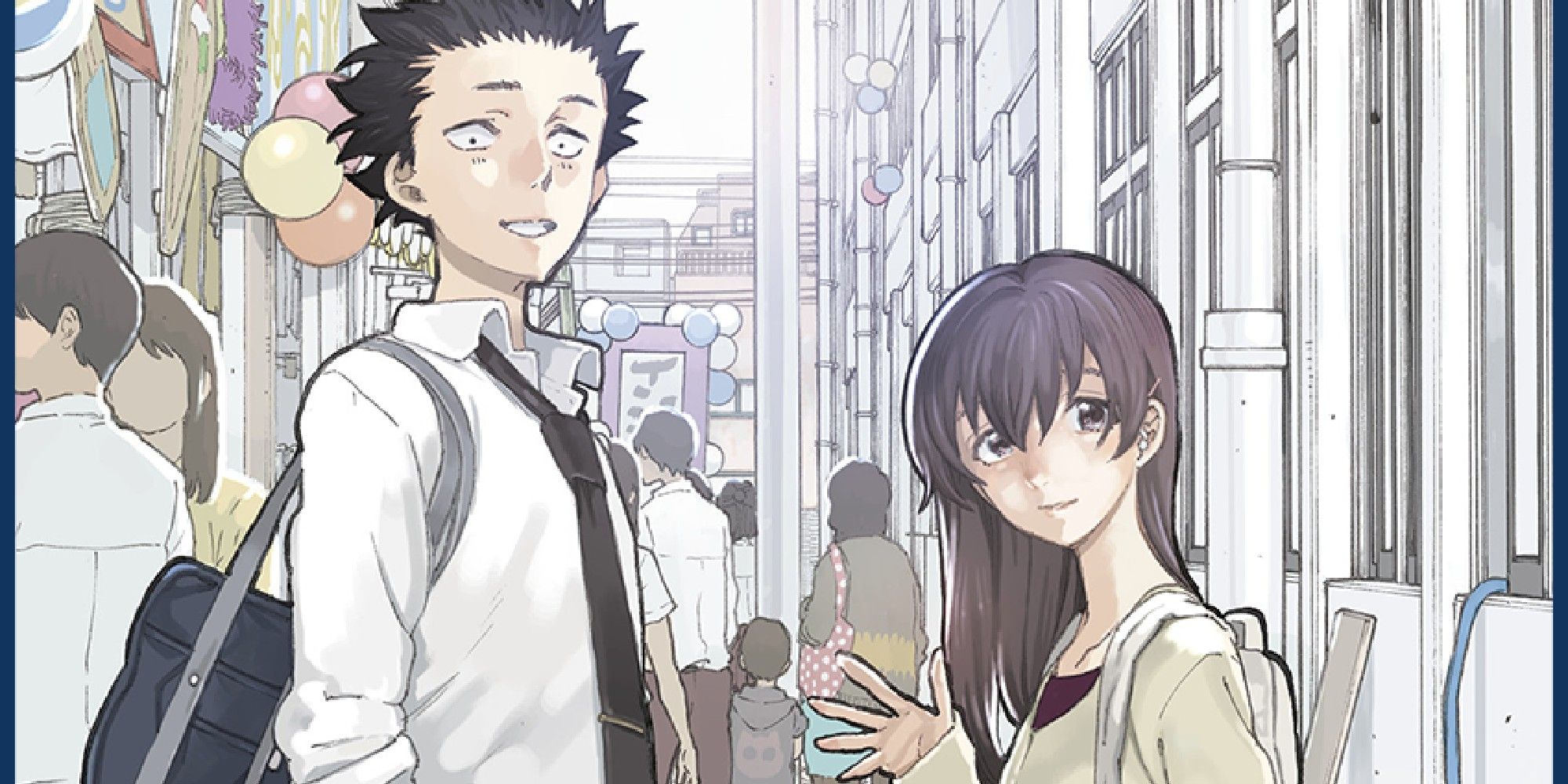 Uma ilustração de mangá Silent Voice