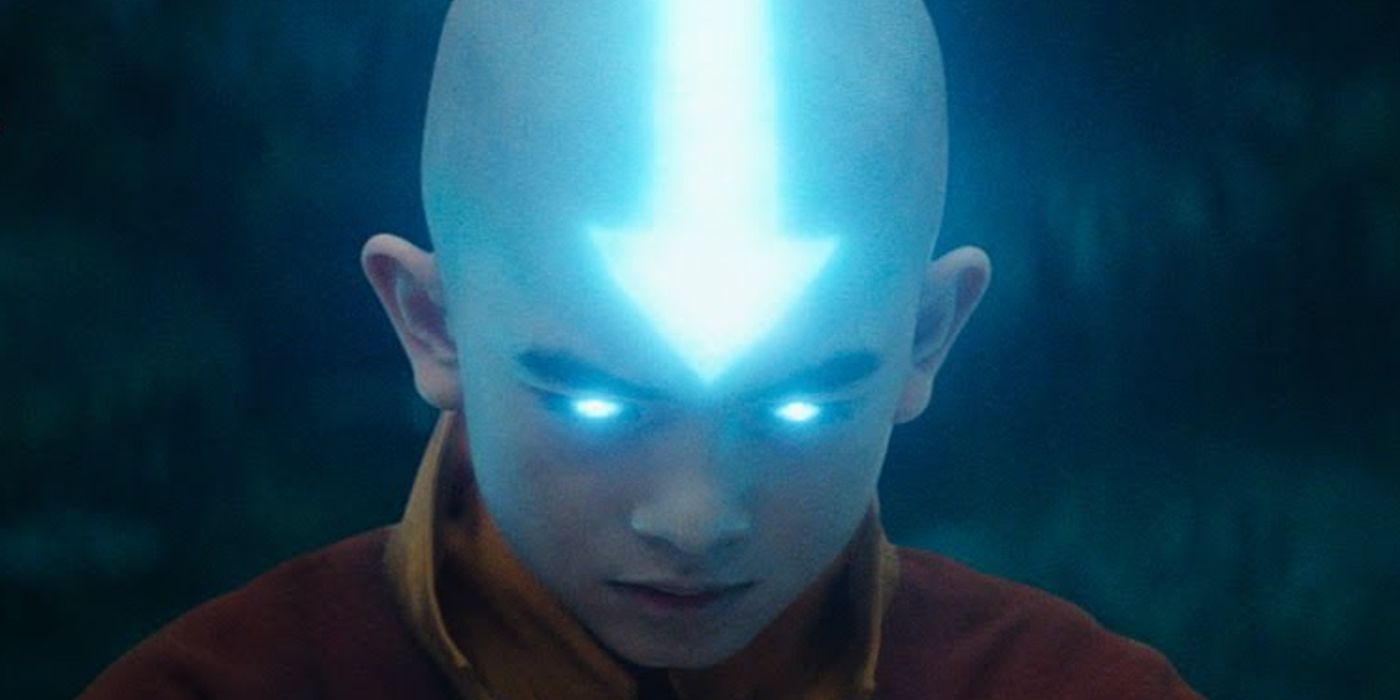 Aang glowing in the final Avatar the Last Airbender trailer