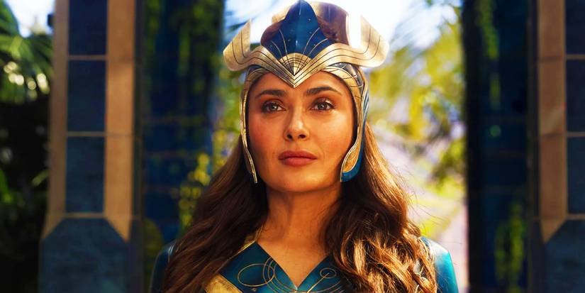 Salma Hayek as Ajak leading Babylon in the MCU's history