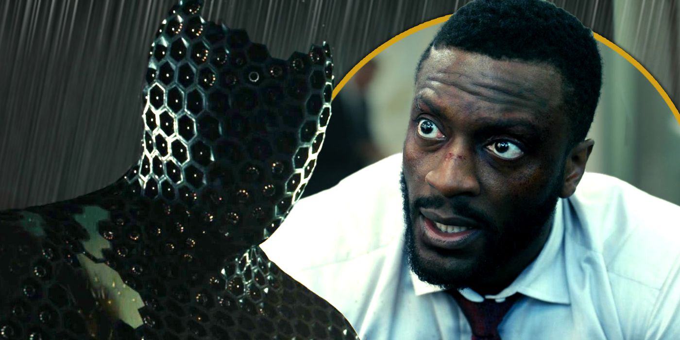 Aldis Hodge as James looking upset at The Invisible Man Exclusive header