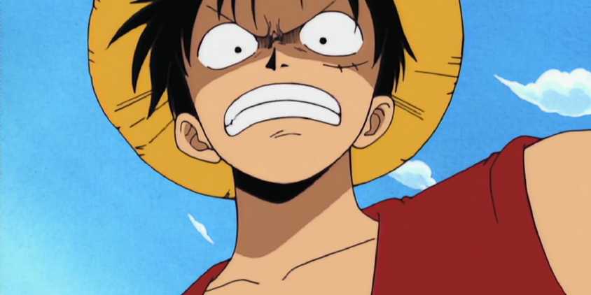Angry image of Luffy