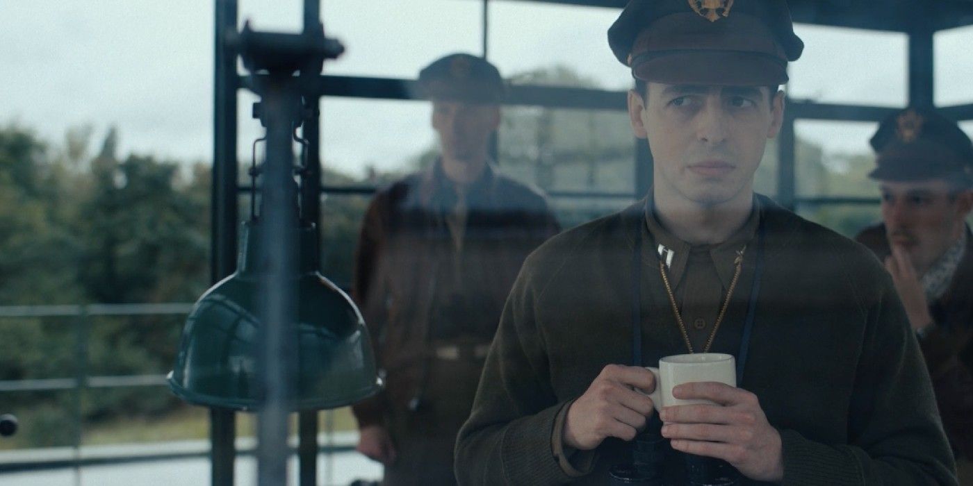 Anthony Boyle as Major Harry Crosby Masters of the Air ep 7