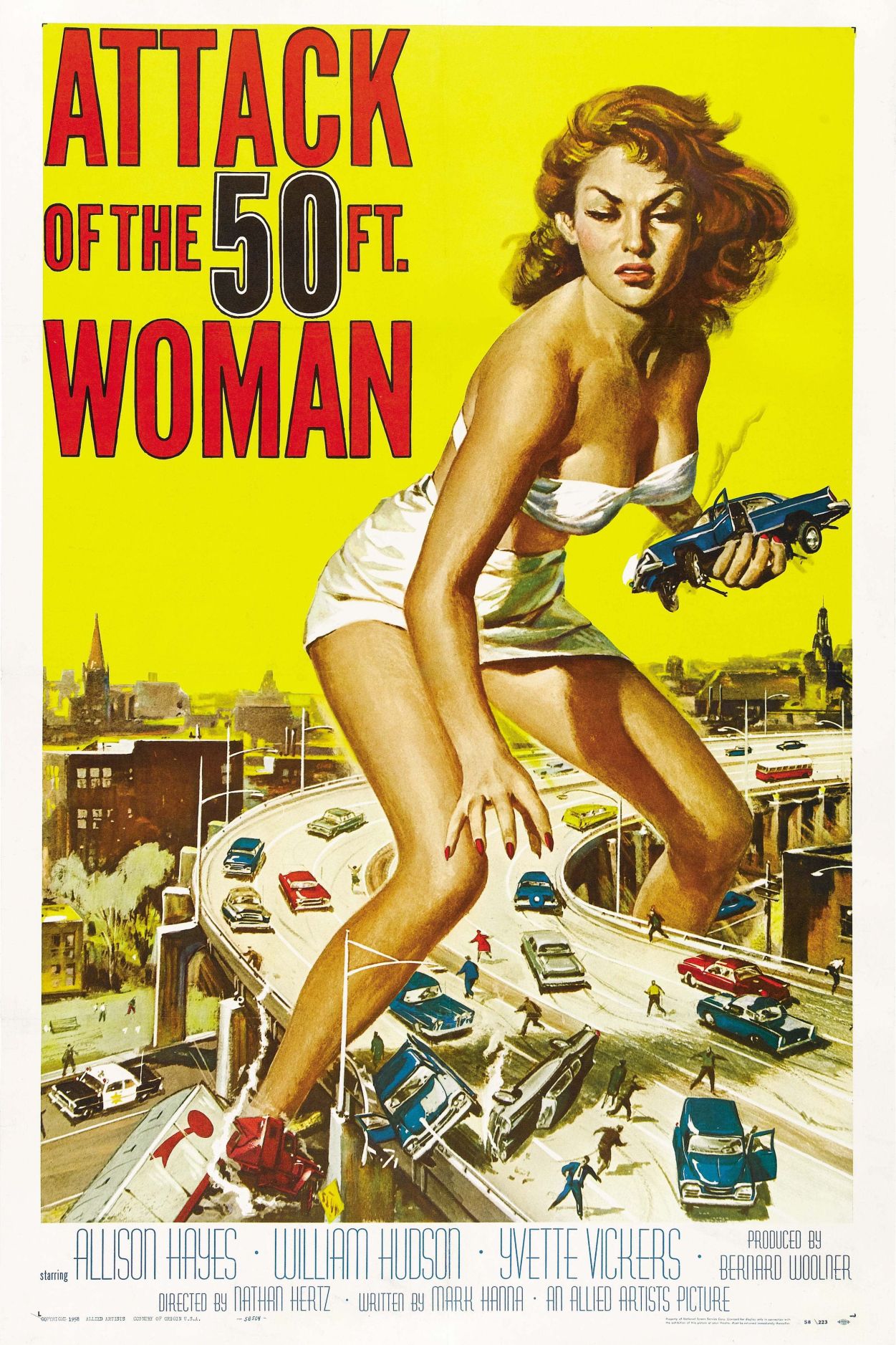 Attack of the fifty foot woman temp movie poster