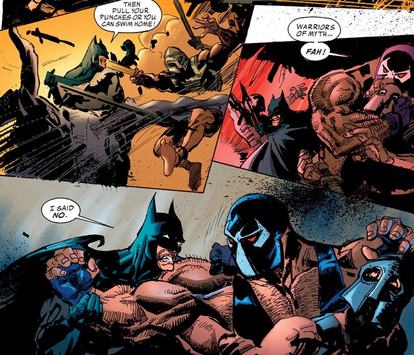 bane and batman work together