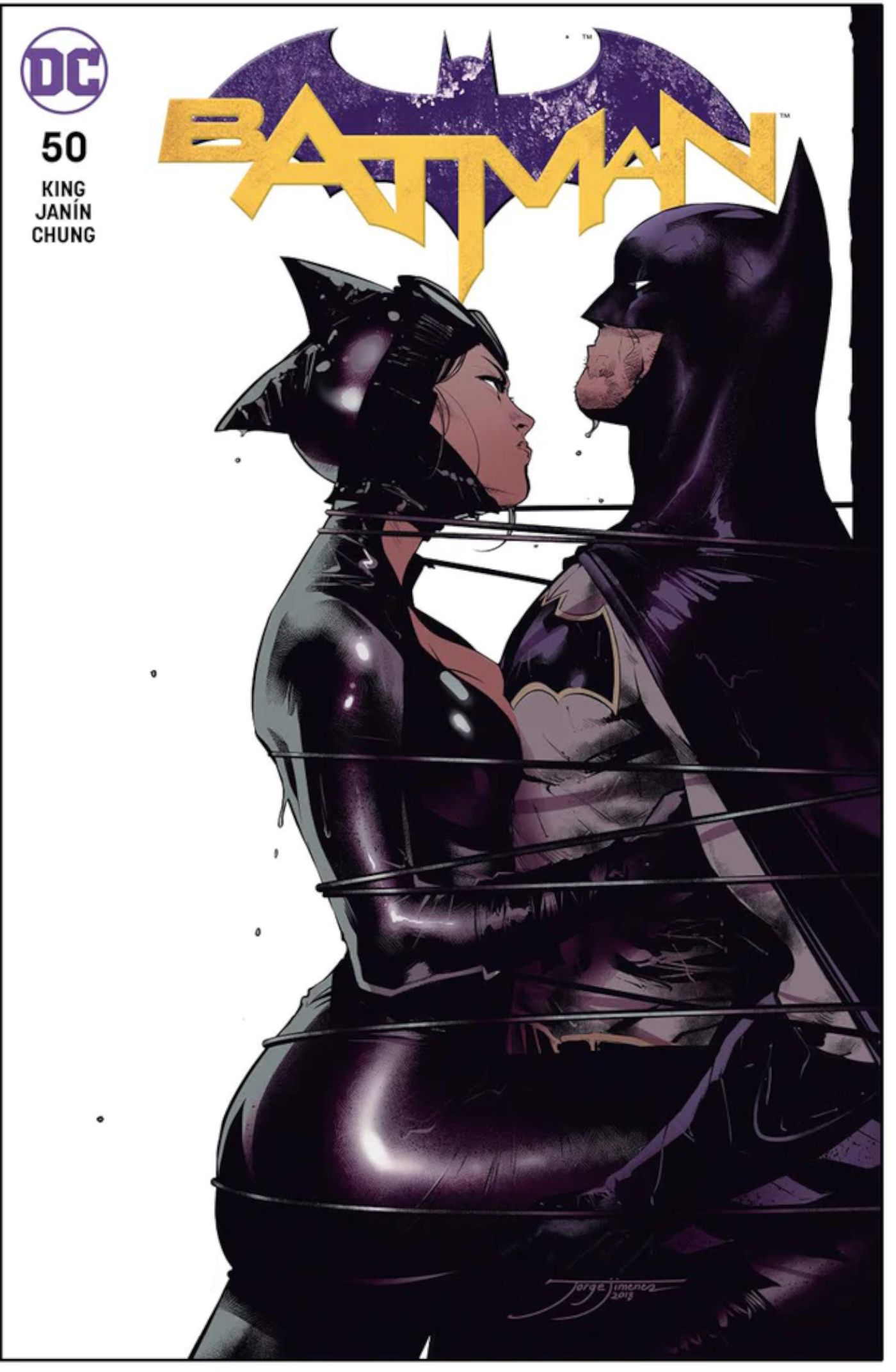 Batman and Catwoman Variant Cover by Jorge Jimenez