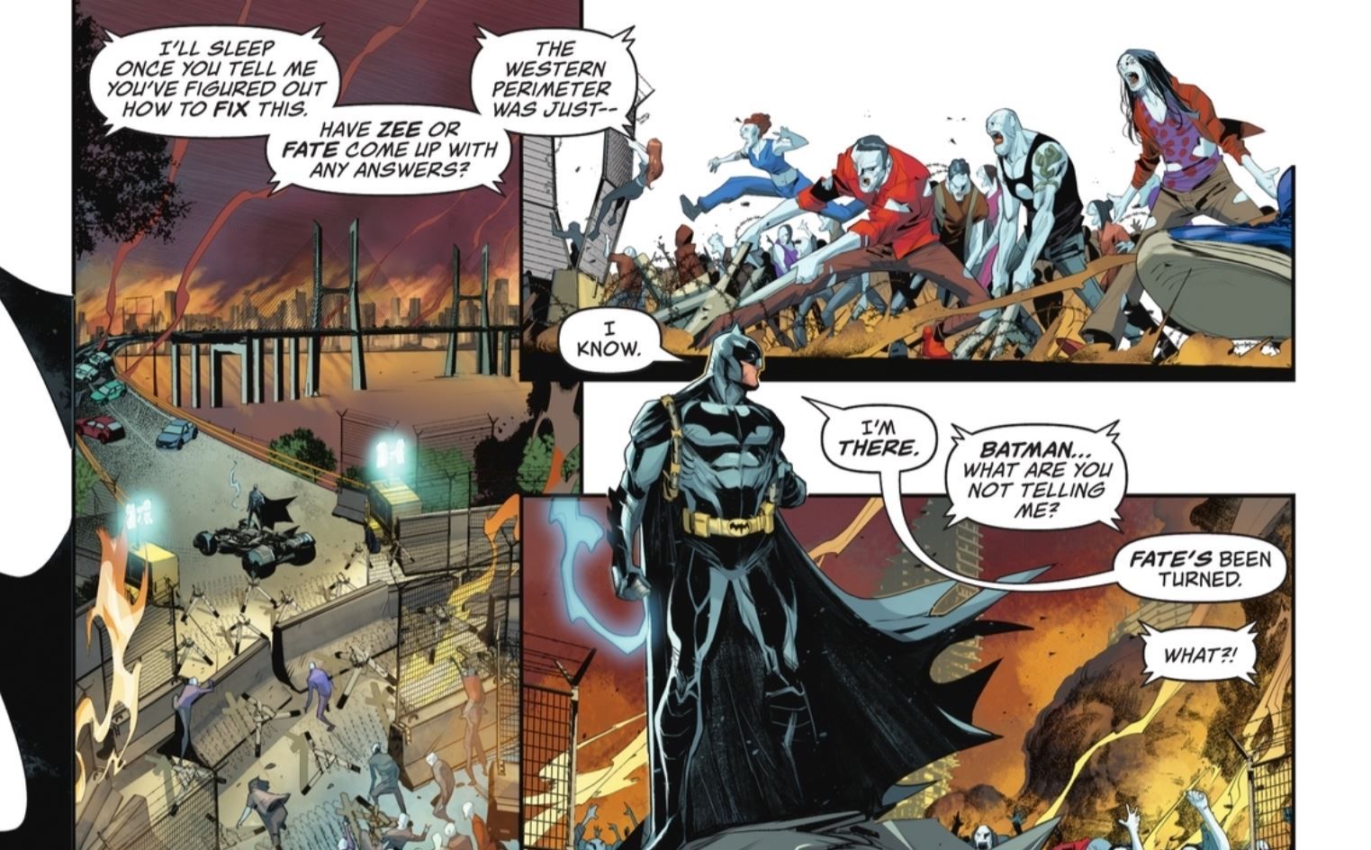 Batman diz ao Superman que o destino foi transformado em DC