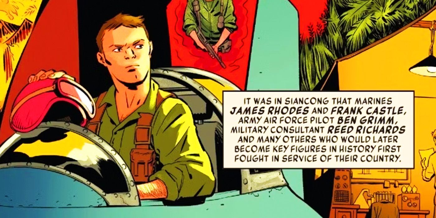 Ben Grimm as a test pilot during WWII in Marvel Comics
