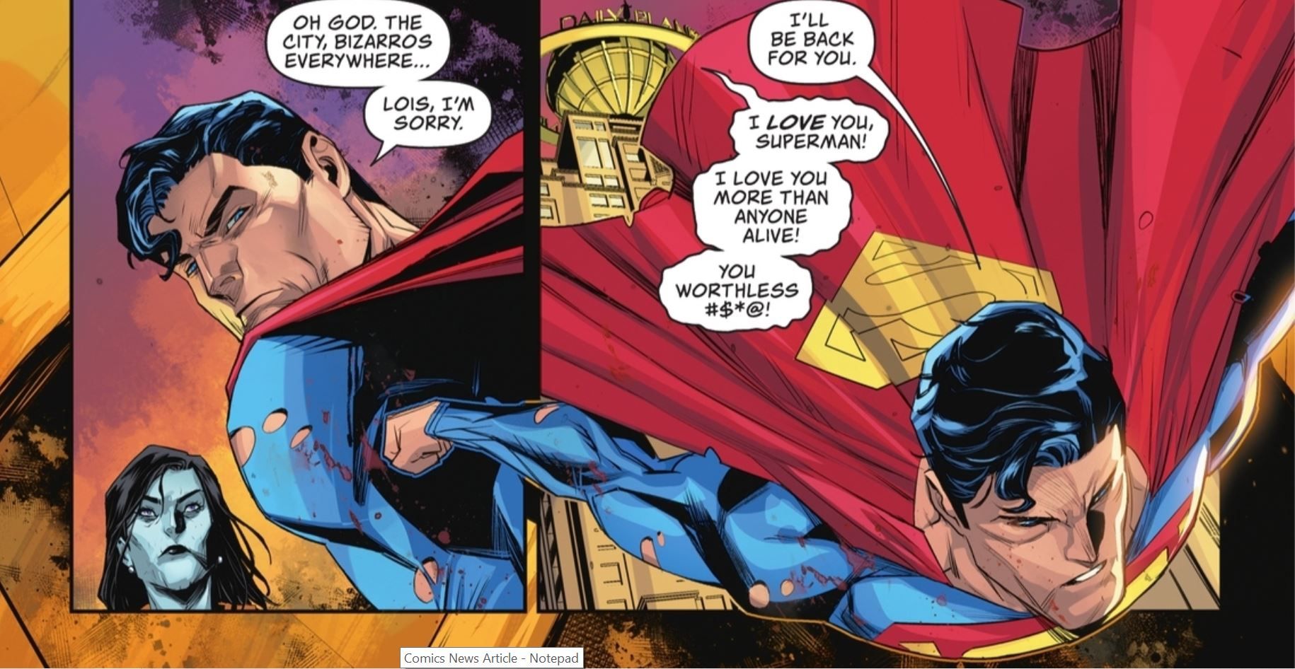 Bizarro Lois Lane Loves Superman DC