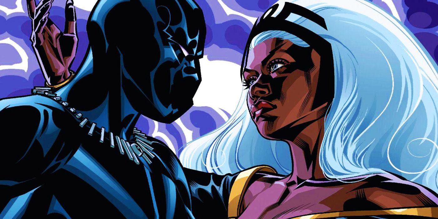 Pantera Negra e Tempestade apaixonadas na Marvel Comics