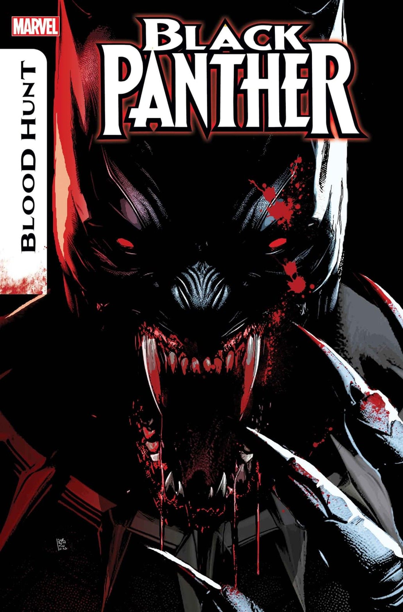 Black Panther Blood Hunt #1 Andrew Sorrentino capa de vampiro