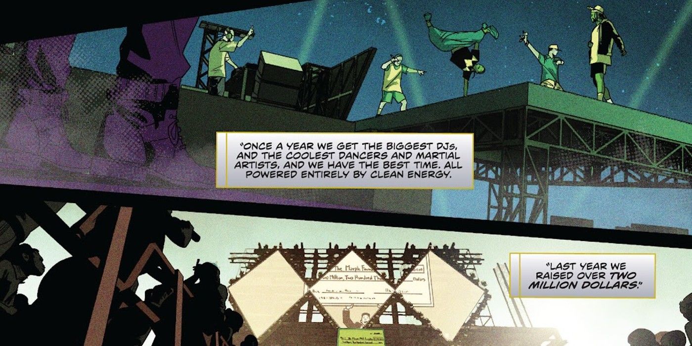  Mighty Morphin Power Rangers: The Return #1, Zack descreve seu evento de caridade