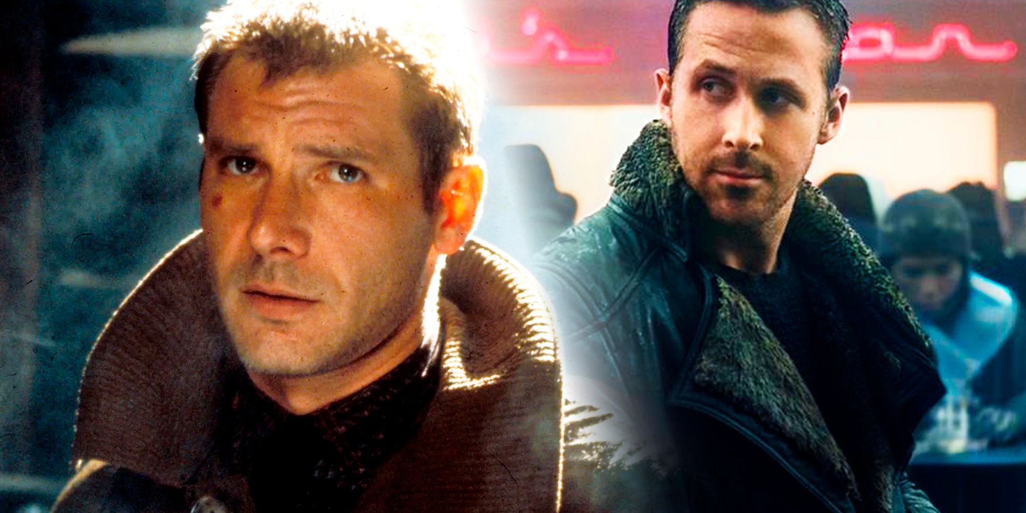 Blade Runner Rick Deckard (Harrison Ford) and K (Ryan Gosling)