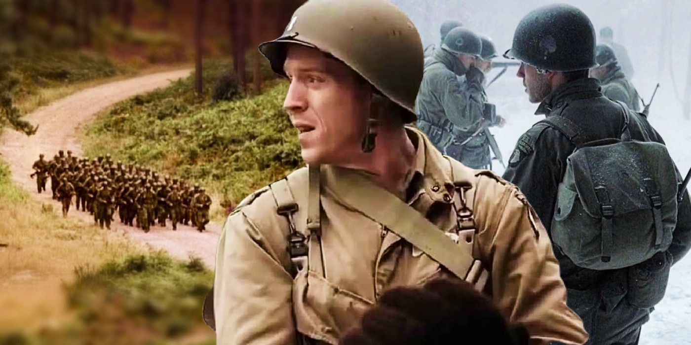 Blended image of locations in Band of Brothers