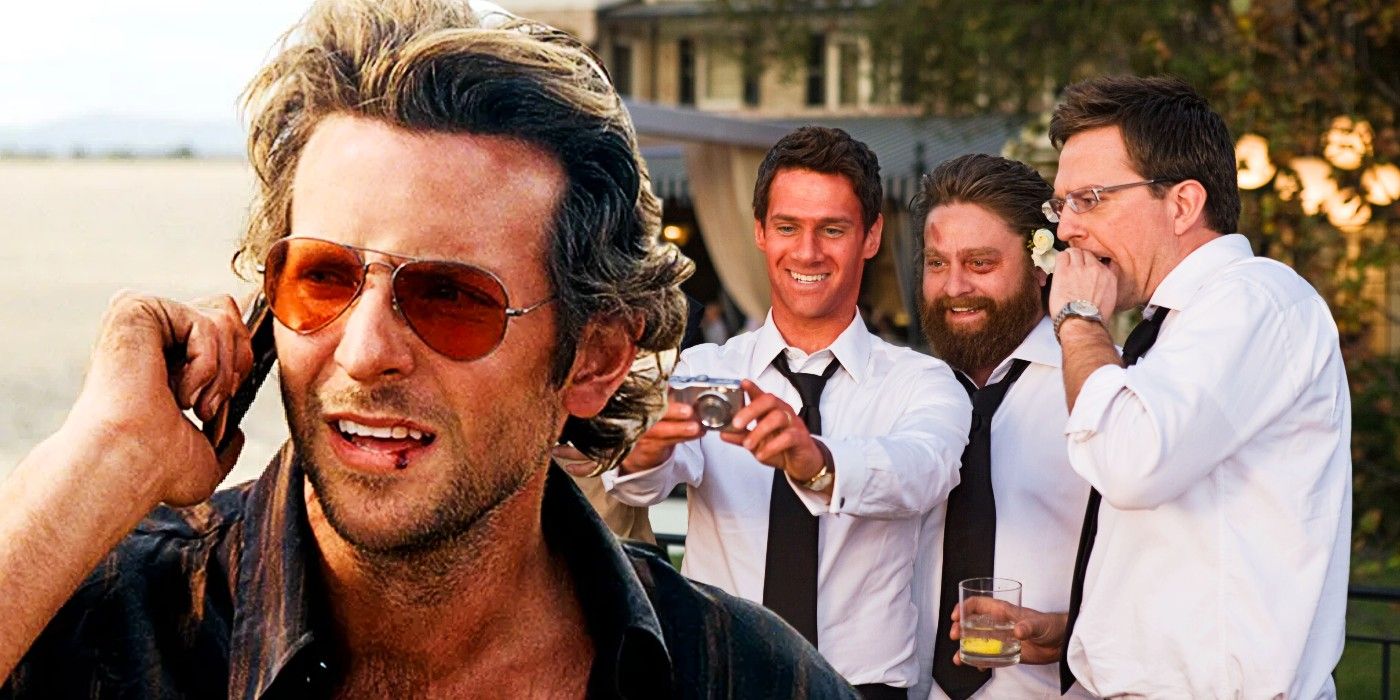 Blended image of Phil and The Wolfpack in The Hangover