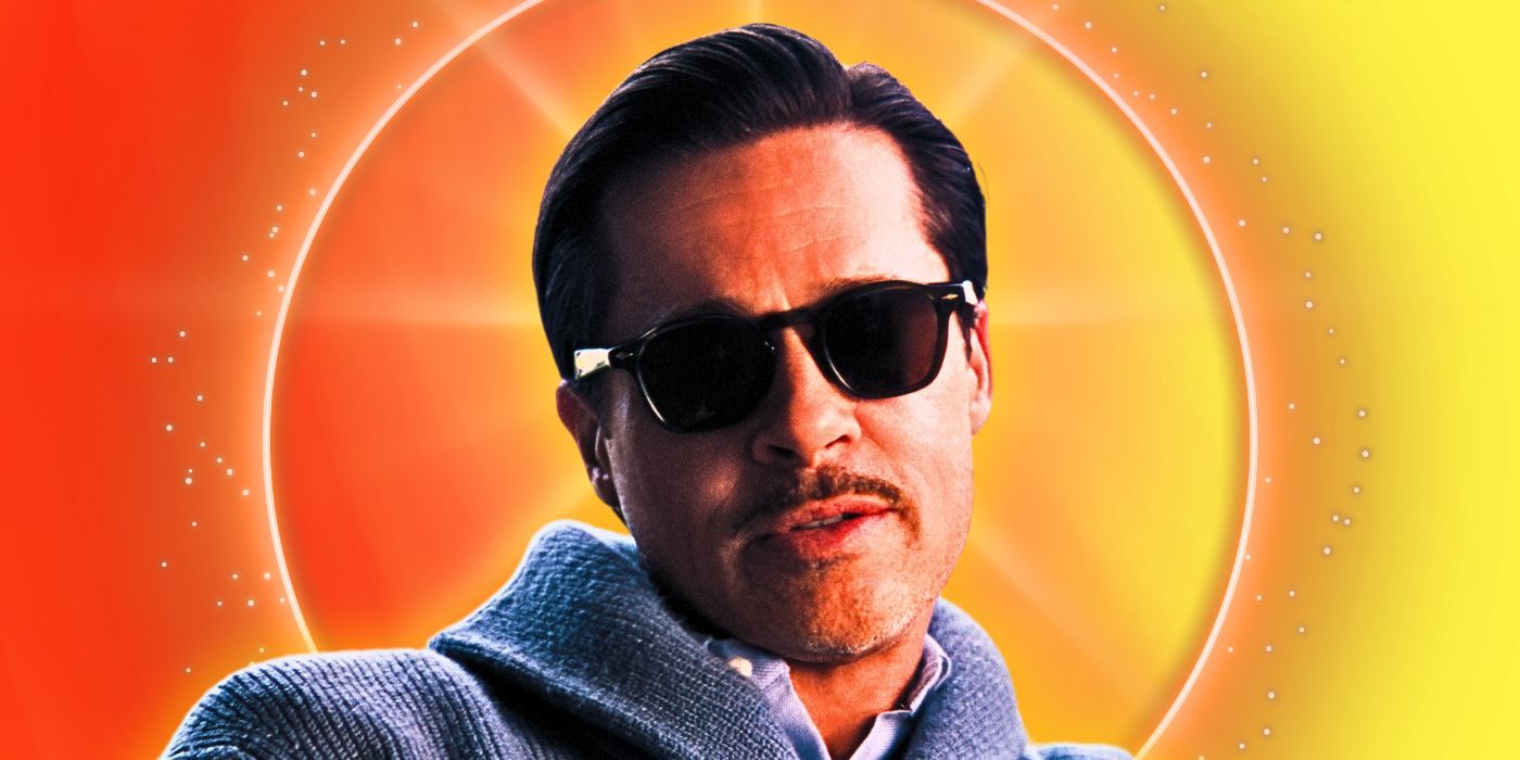 Brad Pitt as Jack Conrad with sunglasses in Babylon